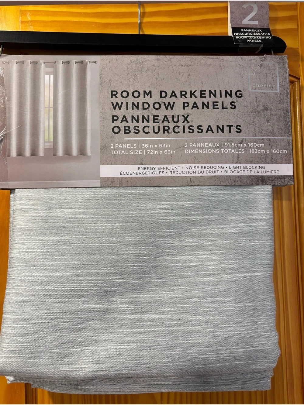 Room Darkening Window Panels - Gray - BRAND NEW!